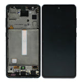 Chassis + Ecran Officiel Service Pack + Vitre pour Samsung Galaxy A52s 5G A528B - Awesome Black