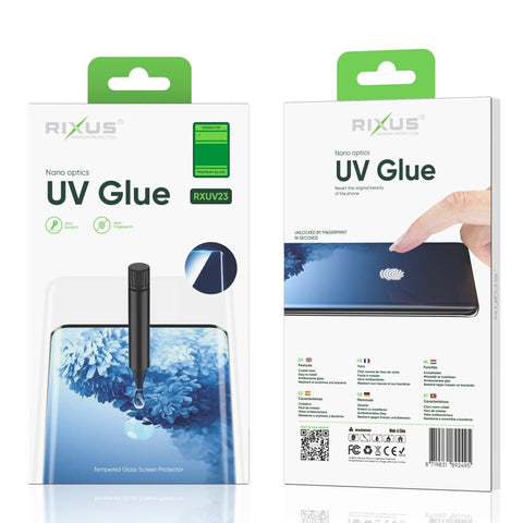 Verre trempé avec colle UV Rixus pour Samsung Galaxy Note 9