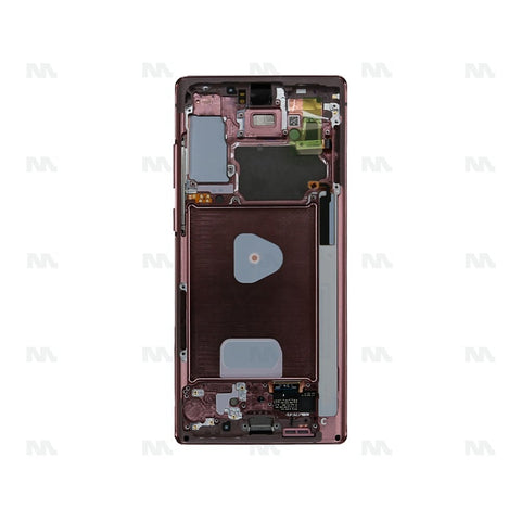 Chassis + Ecran Officiel Service Pack + Vitre pour Samsung Galaxy Note 20 N980F / Note 20 5G N981B - Mystic Bronze