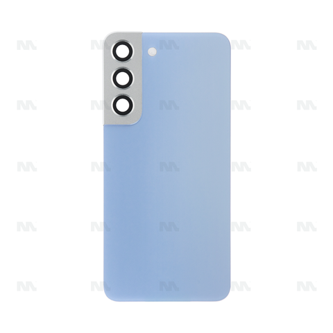 Vitre arrière pour Samsung Galaxy S22 S901B avec objectif bleu ciel OEM