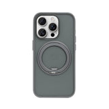 Coque Rixus SnapGrip 360 avec Anneau Support pour Apple iPhone 15 Pro - Gris