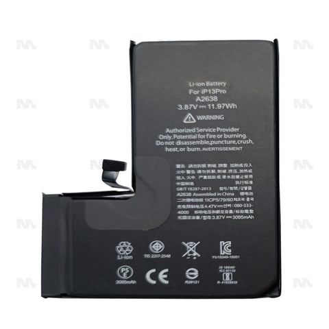 Batterie avec diagnostic (santé batterie visible) pour Apple iPhone 13 Pro - OEM