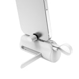 Batterie externe mini Rixus RXPB98W Click-On USB-C 5000 mAh blanche