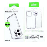 Étui antichoc Rixus Armor-X pour Apple iPhone 16e transparent