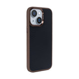 Coque Mag Carbon avec MagSafe pour Apple iPhone 14 - Marron