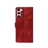 Bibliothèque Rixus pour Samsung Galaxy S23 Rouge foncé