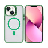 Étui Rixus Classic 03 avec MagSafe pour Apple iPhone 13 vert clair