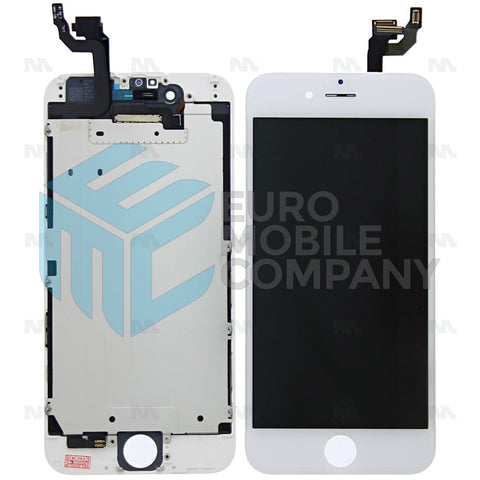 Ecran Original OEM + Vitre pour iPhone 6 Metal Plate / Replacement Glass - Blanc