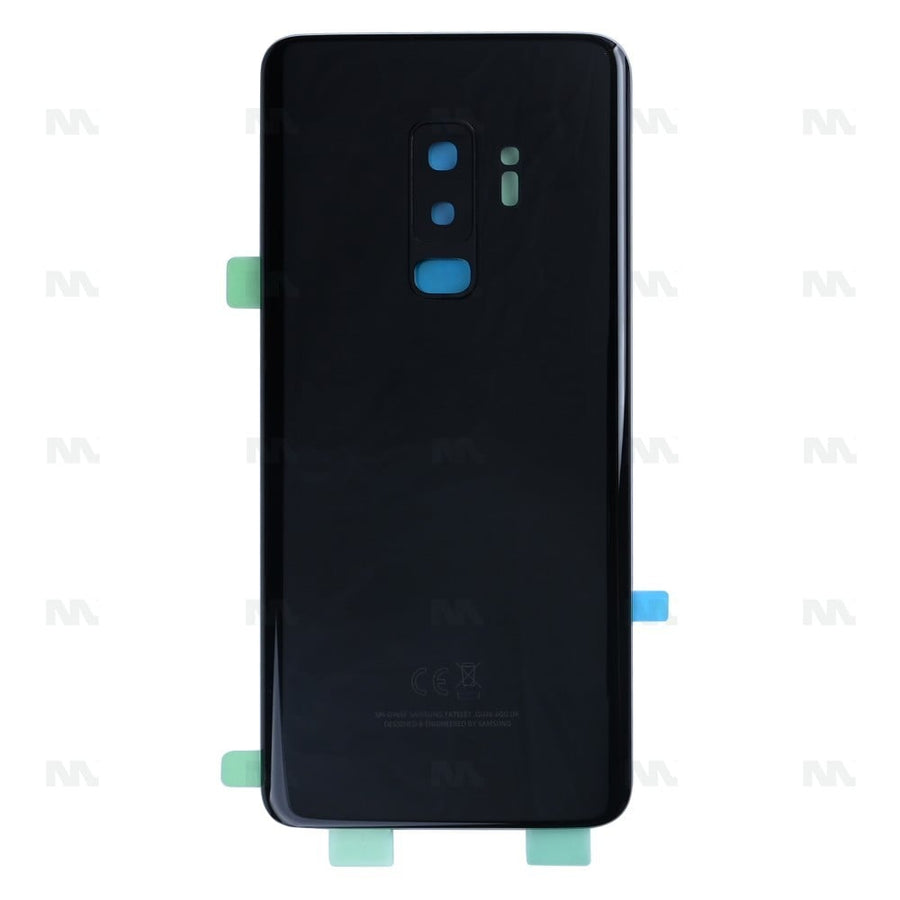 Vitre arrière pour Samsung Galaxy S9 Plus G965F avec objectif - Noir nuit - OEM