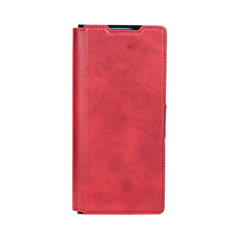 Étui portefeuille Rixus avec porte-stylo pour Samsung Galaxy Z Fold6 rouge