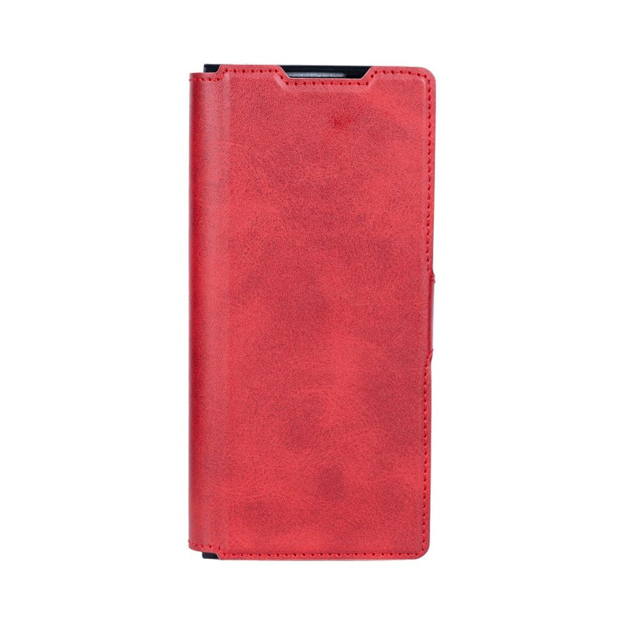 Étui portefeuille Rixus avec porte-stylo pour Samsung Galaxy Z Fold6 rouge