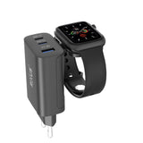 Bloc de recharge Rixus RXHC40 43 W pour Apple iWatch, iPhone, Airpods Noir