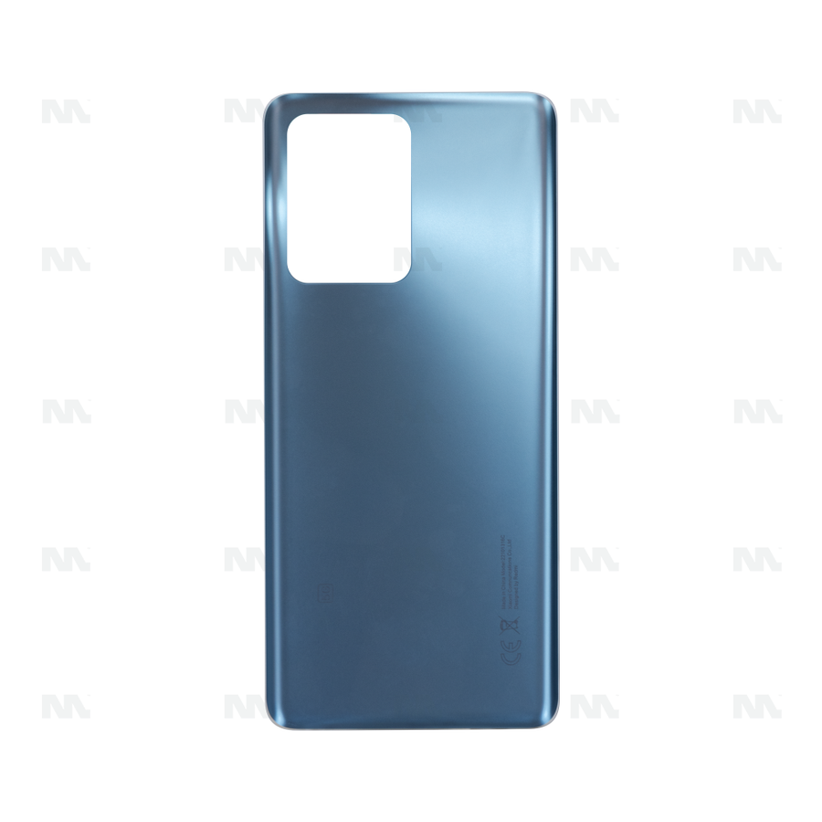 Vitre arrière pour Xiaomi Redmi Note 12 Pro Plus 5G sans objectif, bleue, OEM