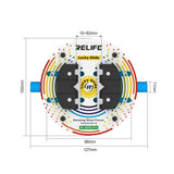 Fixation rotative en verre trempé avec amortisseur RELIFE RL-601Q Pro
