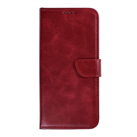 Étui Portefeuille Rixus pour Samsung Galaxy A27 - Rouge Foncé