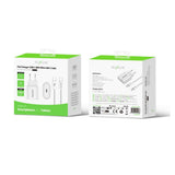 Chargeur rapide Rixus RXHC30C Câble USB-C vers USB-C 1,8 m 30 W Blanc