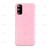 Vitre arrière pour Samsung Galaxy S20 G980F avec objectif rose nuage OEM