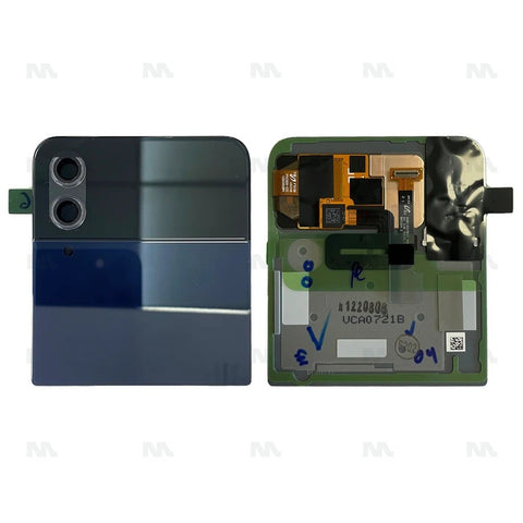 Ecran Officiel Service Pack + Vitre pour Samsung Galaxy Z Flip4 5G F721B Secondaire - Bleu Marine