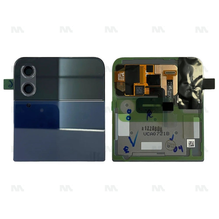 Ecran Officiel Service Pack + Vitre pour Samsung Galaxy Z Flip4 5G F721B Secondaire - Bleu Marine