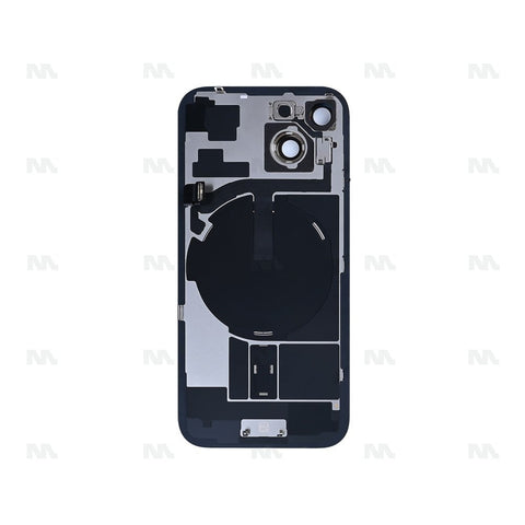 Vitre Arrière avec NFC, cadre de caméra agrandi pour Apple iPhone 15 – Noir – Reconditionné