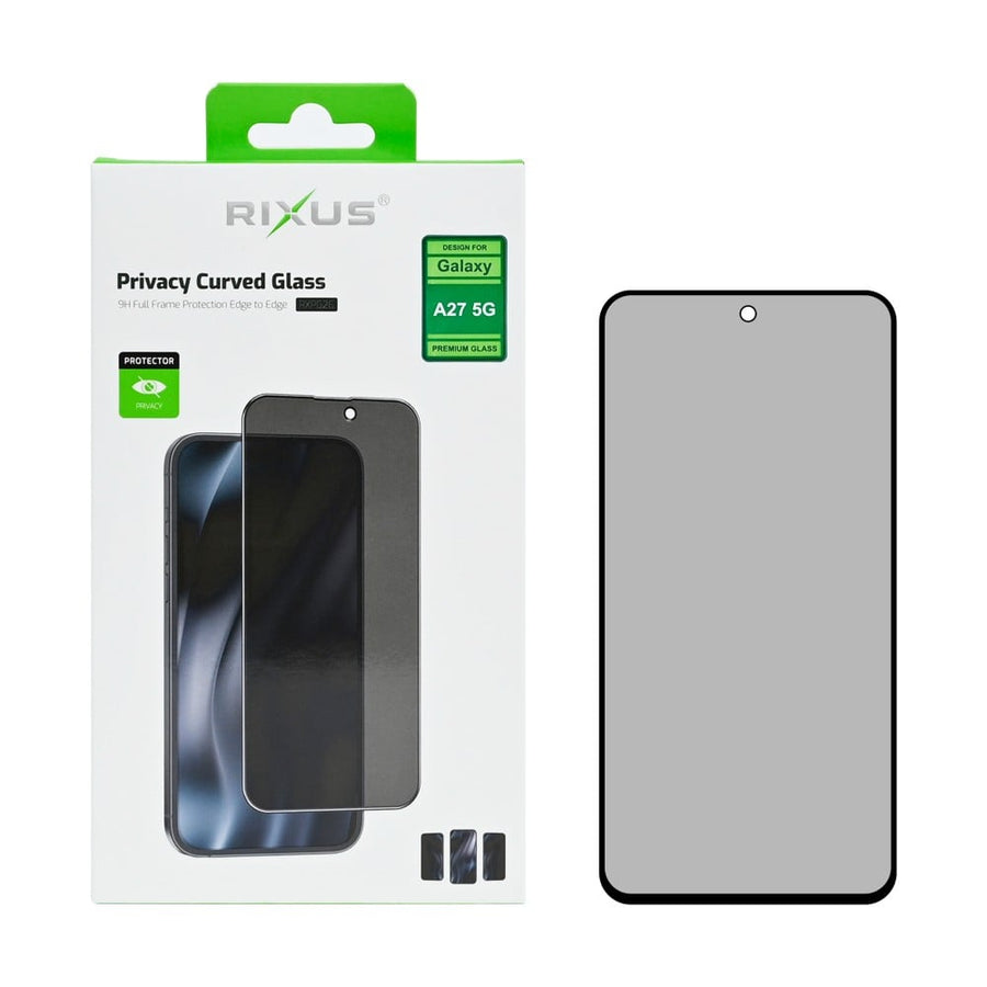Verre Trempé Confidentialité Bords Incurvés Rixus pour Samsung Galaxy A27