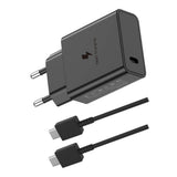 Adaptateur rapide 2-1 CH18W09 USB-C vers USB-C 18 W Noir