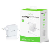Adaptateur secteur Rixus RXMCTC 87 W USB-C blanc