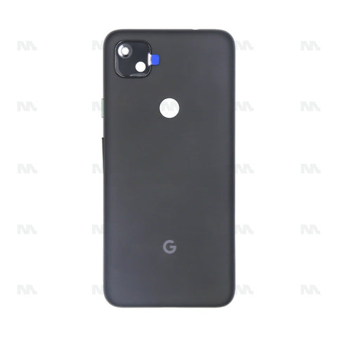 Vitre arrière pour Google Pixel 4a G025J avec objectif, noir, OEM