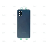 Vitre arrière pour Samsung Galaxy A31 A315F avec prisme pour objectif, noir, OEM