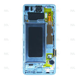 Chassis + Ecran Officiel Service Pack + Vitre pour Samsung Galaxy S10 G973F - Prism White