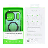 Coque Rixus Aero Ribbed Shield Compatible MagSafe pour Apple iPhone 17 Pro Max, 18 Pro Max - Noir