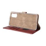 Bibliothèque Rixus pour Samsung Galaxy S20 FE Rouge foncé