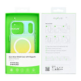 Coque Rixus Aero Neon Shield Compatible MagSafe pour Apple iPhone 17 Pro Max, 18 Pro Max - Blanc