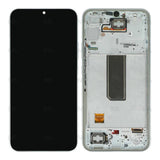 Chassis + Ecran Officiel Service Pack + Vitre pour Samsung Galaxy A34 5G A346B - Argent