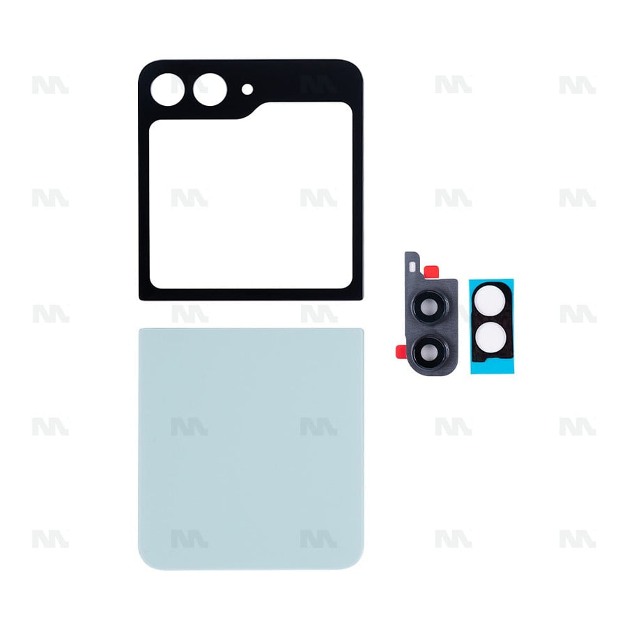 Vitre arrière pour Samsung Galaxy Z Flip5 F731B avec lentille verte OEM