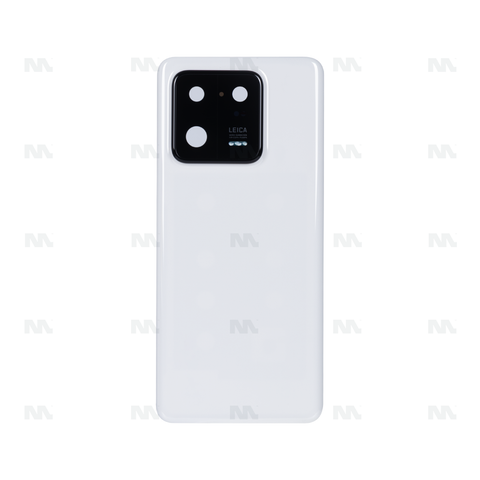Vitre arrière pour Xiaomi 13 Pro avec objectif, blanc céramique, OEM