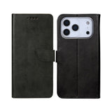 Rixus Bookcase pour Apple iPhone 17 Pro Noir
