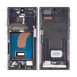 Cadre central pour Samsung Galaxy S23 Ultra S918B – Phantom Black – OEM