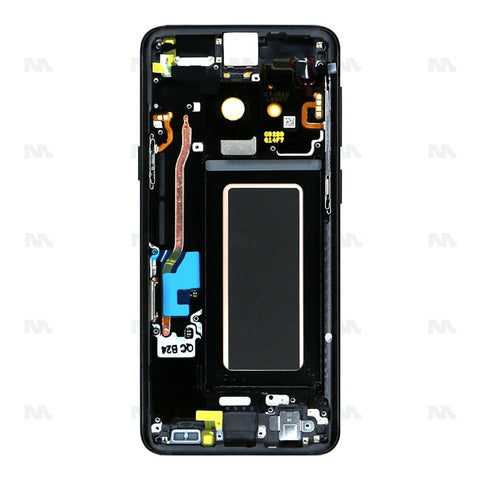 Chassis + Ecran Officiel Service Pack + Vitre pour Samsung Galaxy S9 G960F - Midnight Black