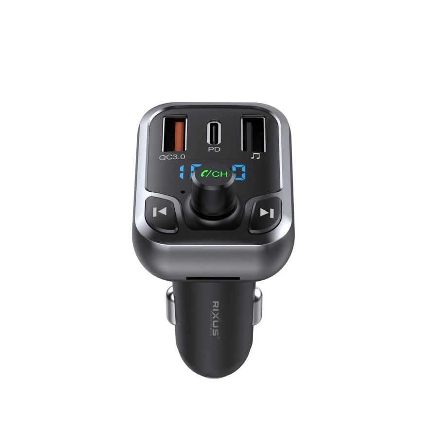 Émetteur FM Bluetooth Rixus RXBT25 QC30 et double charge rapide USB-C