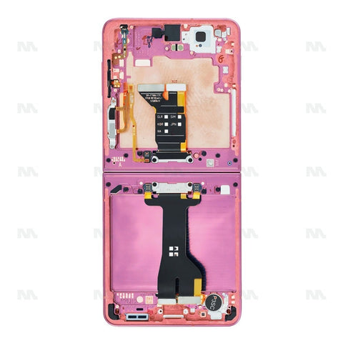 Chassis + Ecran Officiel Service Pack + Vitre pour Samsung Galaxy Z Flip7 F766B - Coral Red