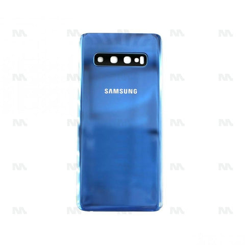 Vitre arrière pour Samsung Galaxy S10 G973F avec prisme bleu OEM