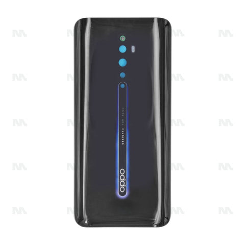 Vitre arrière pour Oppo Reno 2Z sans objectif, noire, OEM