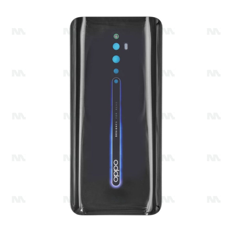 Vitre arrière pour Oppo Reno 2Z sans objectif, noire, OEM