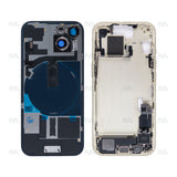 Boîtier pour Apple iPhone 15 avec petites pièces, jaune, OEM
