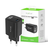 Adaptateur secteur USB-C Rixus RXHC13 avec écran numérique 45 W noir