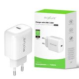 Chargeur Secteur USB-C 20W Rixus RXHC01D (Présentoir Comptoir 02)