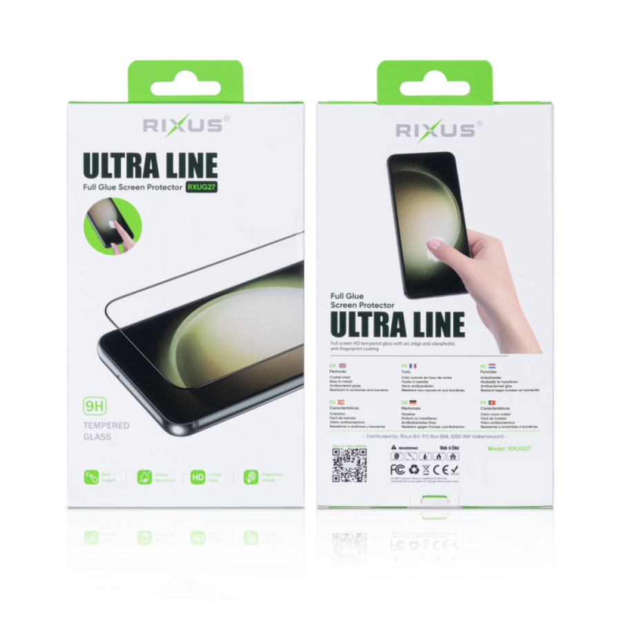 Verre trempé Rixus Clear HD Ultra Line pour Samsung Galaxy S25 Edge