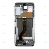 Chassis + Ecran Officiel Service Pack + Vitre pour Samsung Galaxy S20 plus G985F / 5G G986F - Cosmic Grey