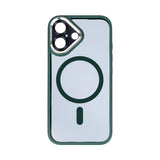 Étui Rixus Classic 04 avec MagSafe pour Apple iPhone 16 vert foncé